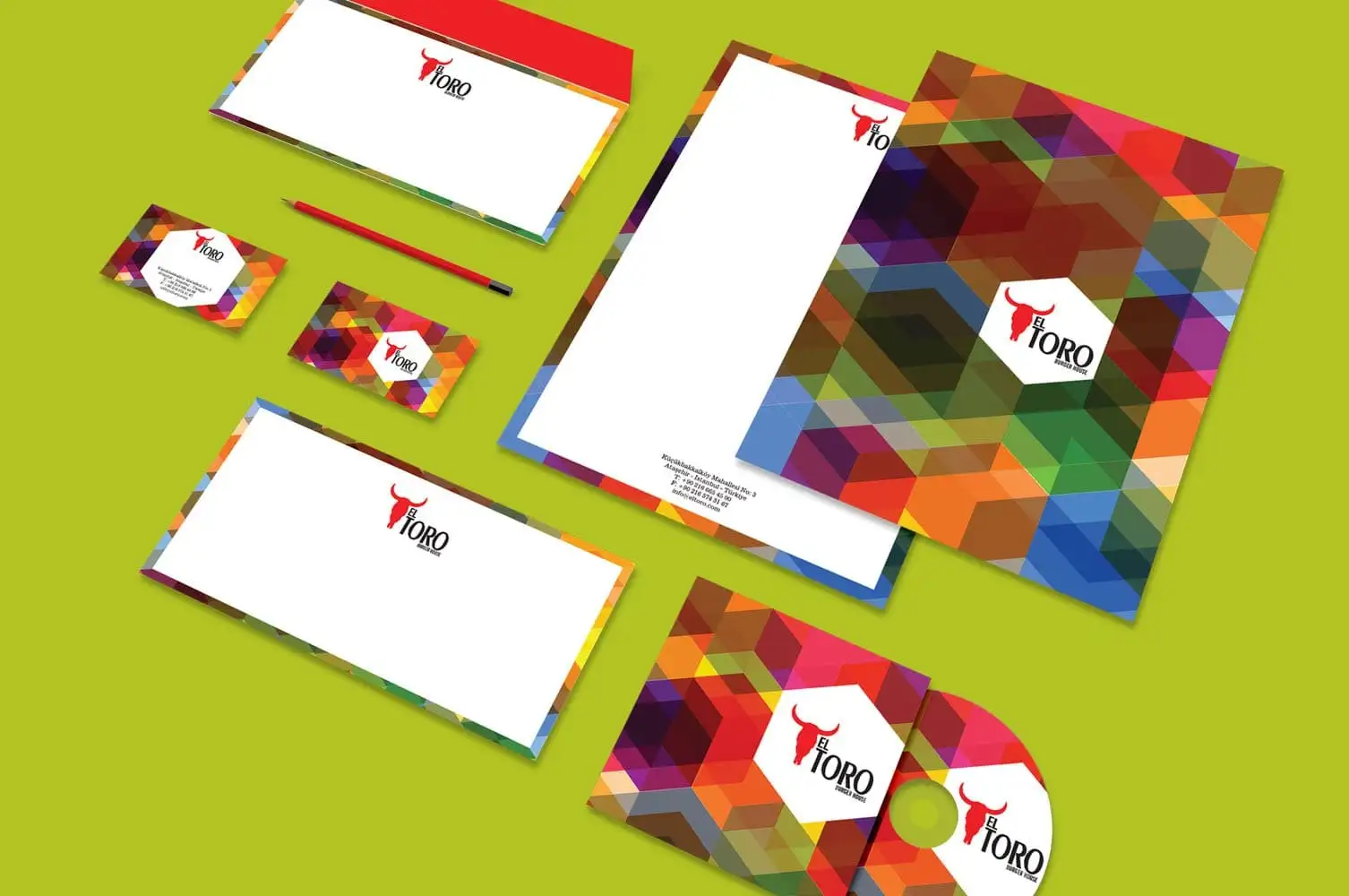 El Toro Burger House kurumsal kimlik tasarımı