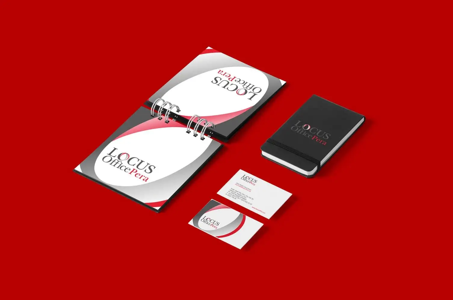 Locus Office Pera Kurumsal Kimlik Tasarımı Uygulamaları
