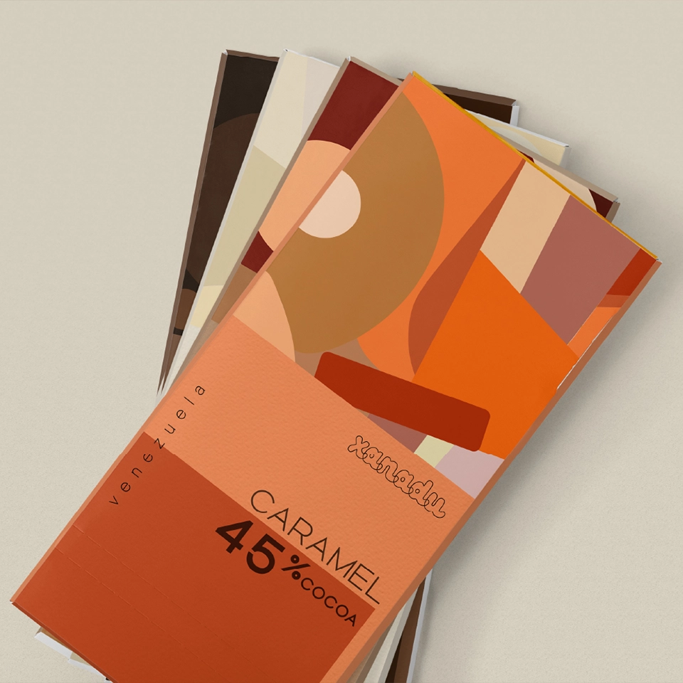 Xanadu Chocolate logo ve ambalaj tasarımı